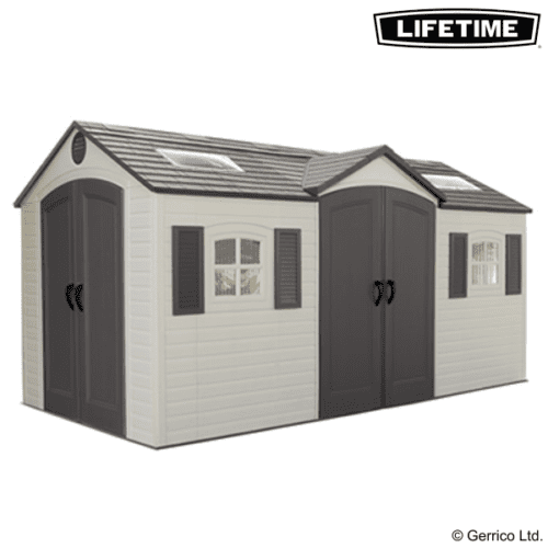Featured image for “Lifetime® 15x8 Dual-Entry Shed (60079)”