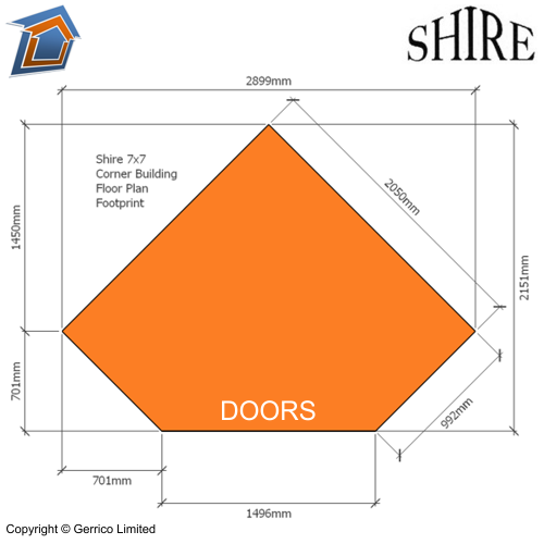 Featured image for “Shire Barclay 7x7 Corner Summerhouse”