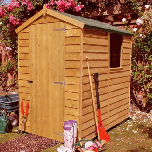 Featured image for “Shire Overlap 6x4 Value Apex Shed (Single Door)”
