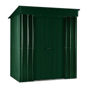 globel lotus pent 6x4 steel shed choose colour heritage green 13332 dv p