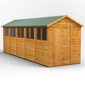 power apex 20x6 shed fast delivery door single door windows toughened 17174 dv p