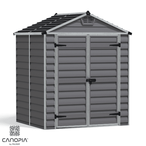 Featured image for “Palram Canopia® | SkyLight™ Apex Shed 6x5 (Grey)”
