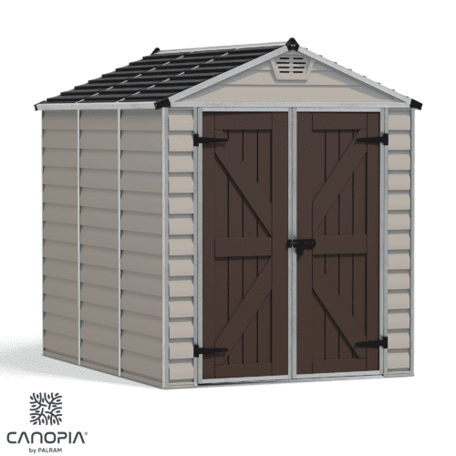 Featured image for “Palram Canopia® | SkyLight™ Apex Shed 6x8 (Tan)”