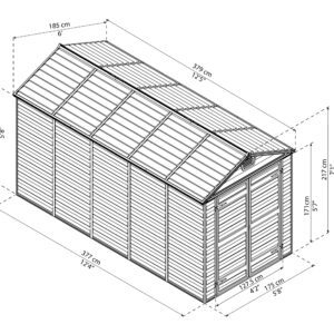 Palram Garden Sheds Skylight 6x12 Dimensions
Palram_Garden_Sheds_Skylight_6x12_Dimensions
