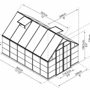 Palram_Greenhouses_Balance_8X12_Dimensions-1