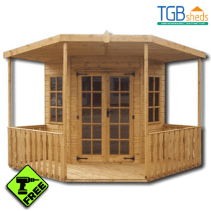 TGB Blenheim Corner Summerhouse with Free Assembly