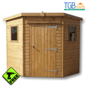 New Cart 1 TGB Corner Shed with Free Assembly
