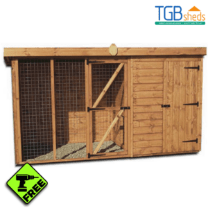 TGB Pent Kennel and Run with Free Assembly