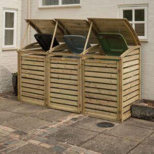 Rowlinson Triple Bin Store for Three Wheelie Bins