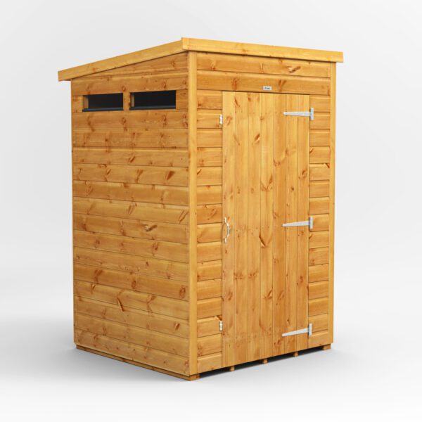 4x4 Security Pent Windows Single Door