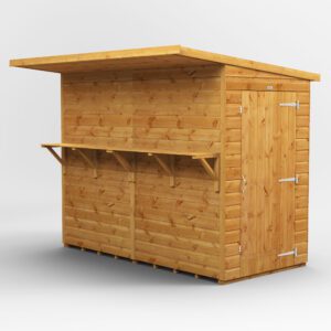 Power Pub Shed Garden Bar 8x4 Closed