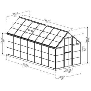 Palram_Greenhouses_Harmony_6x14_Dimensions