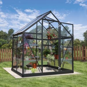 Palram Greenhouses Harmony 6x4 Grey Main 1