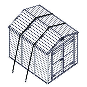 Palram Accessories Anchoring Kit Drawing
Suitable for: SkyLight Shed 6'& 8' Series
