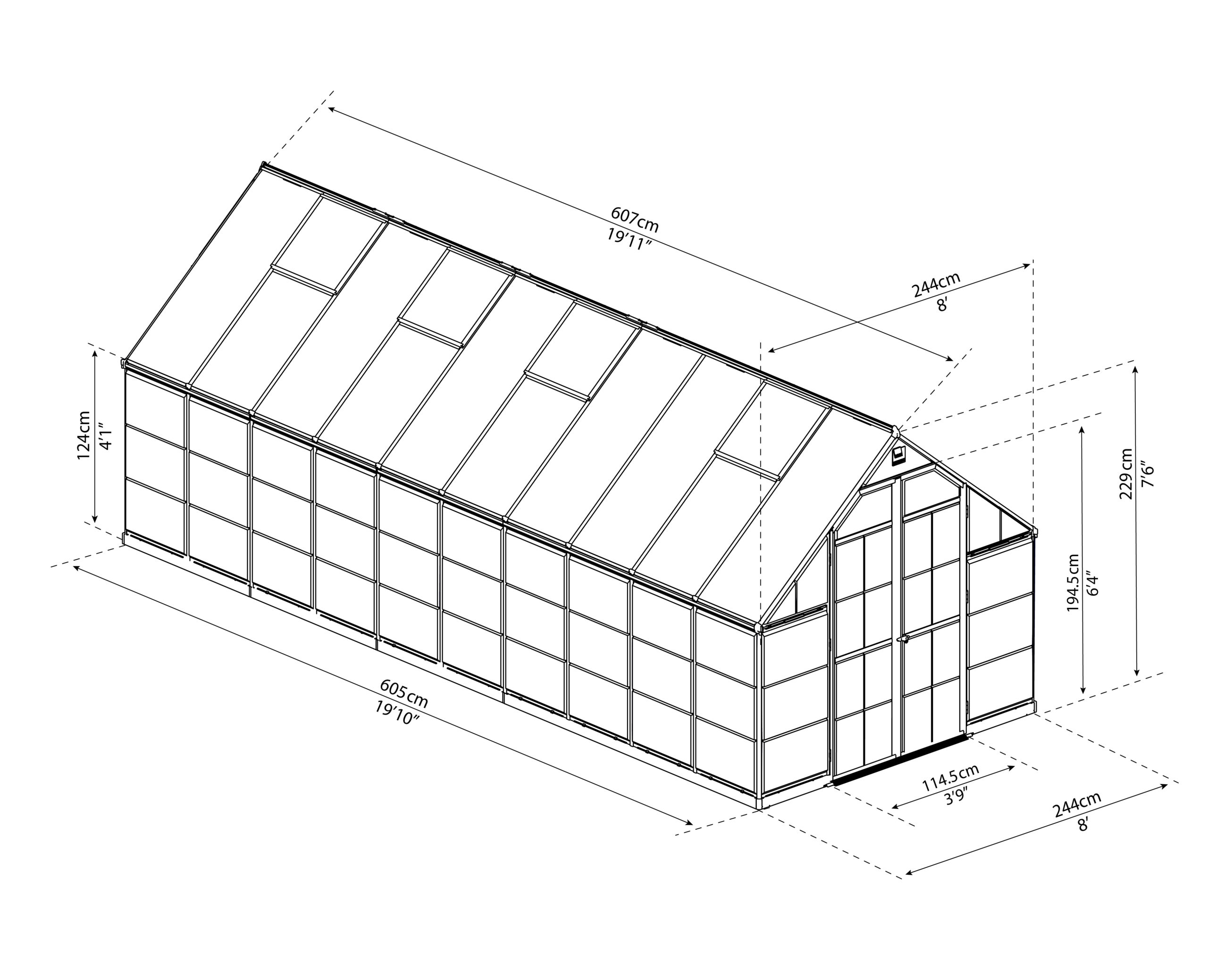 Featured image for “Palram Canopia® | Balance Greenhouse 8x20 (Silver)”