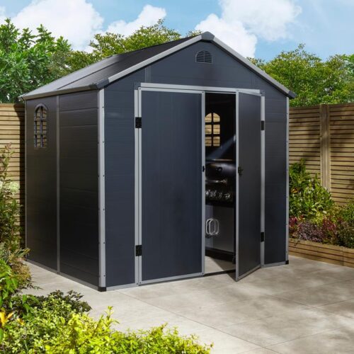 Featured image for “Airevale Apex Shed 8x6 Dark Grey”