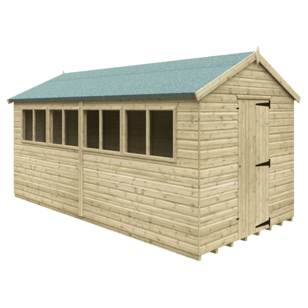 Bison Tanalised Apex Shed 16x8