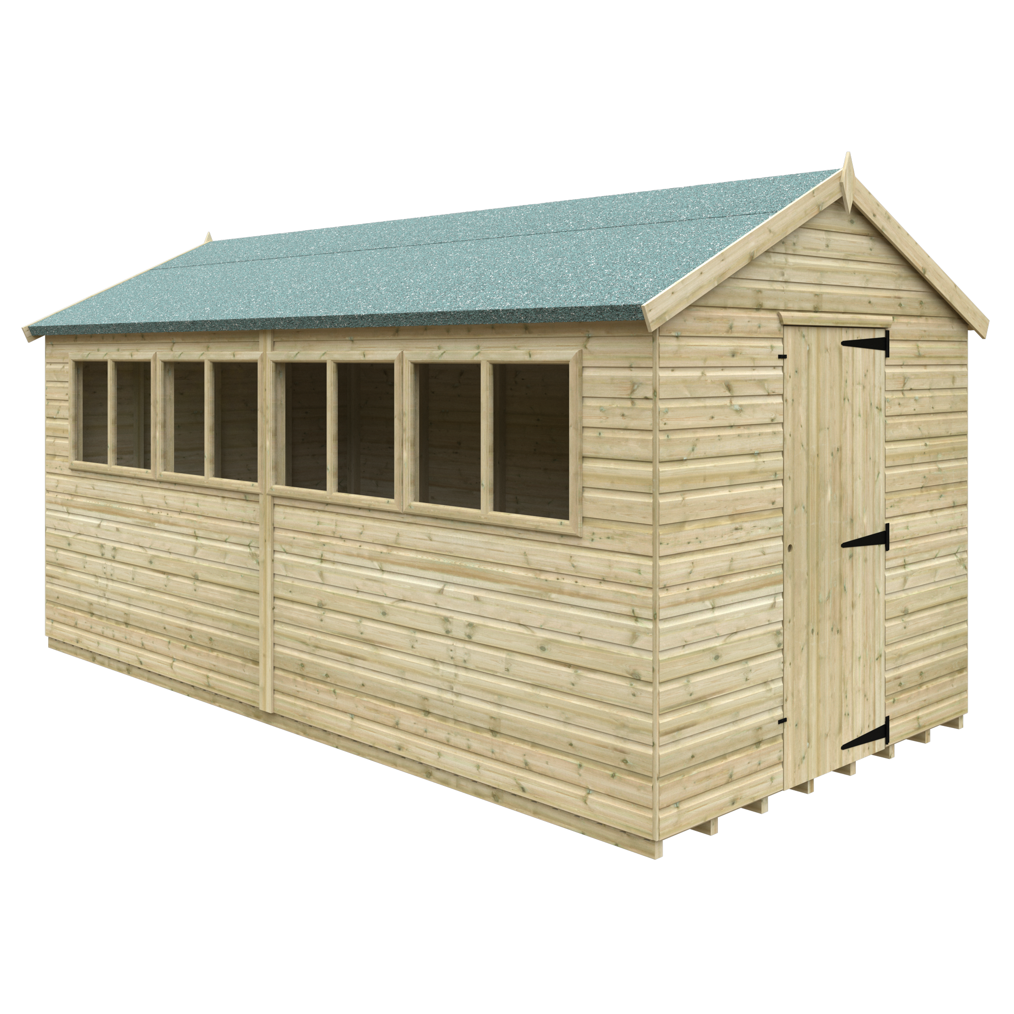 Featured image for “BISON Tanalised APEX Shed 16x8”
