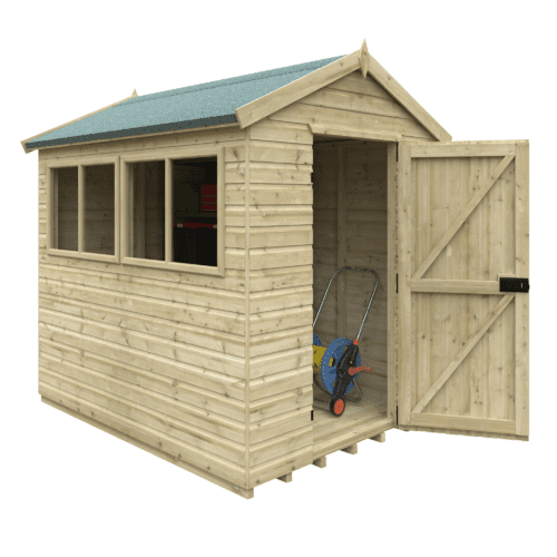 Featured image for “BISON Tanalised APEX Shed 8x6”