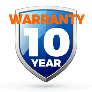 10 Year Manufacturers Warranty