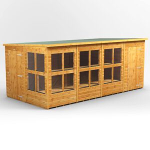 Power Pent Combi Potting Shed 16x8