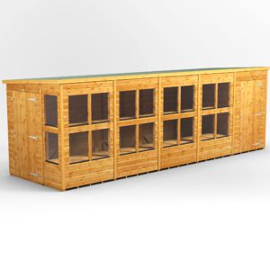 20x6 Power Pent Potting Shed Combi includes 4ft Side Store