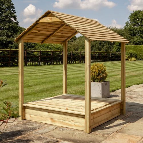 Featured image for “Parkland Sandpit with Roof 4x4”