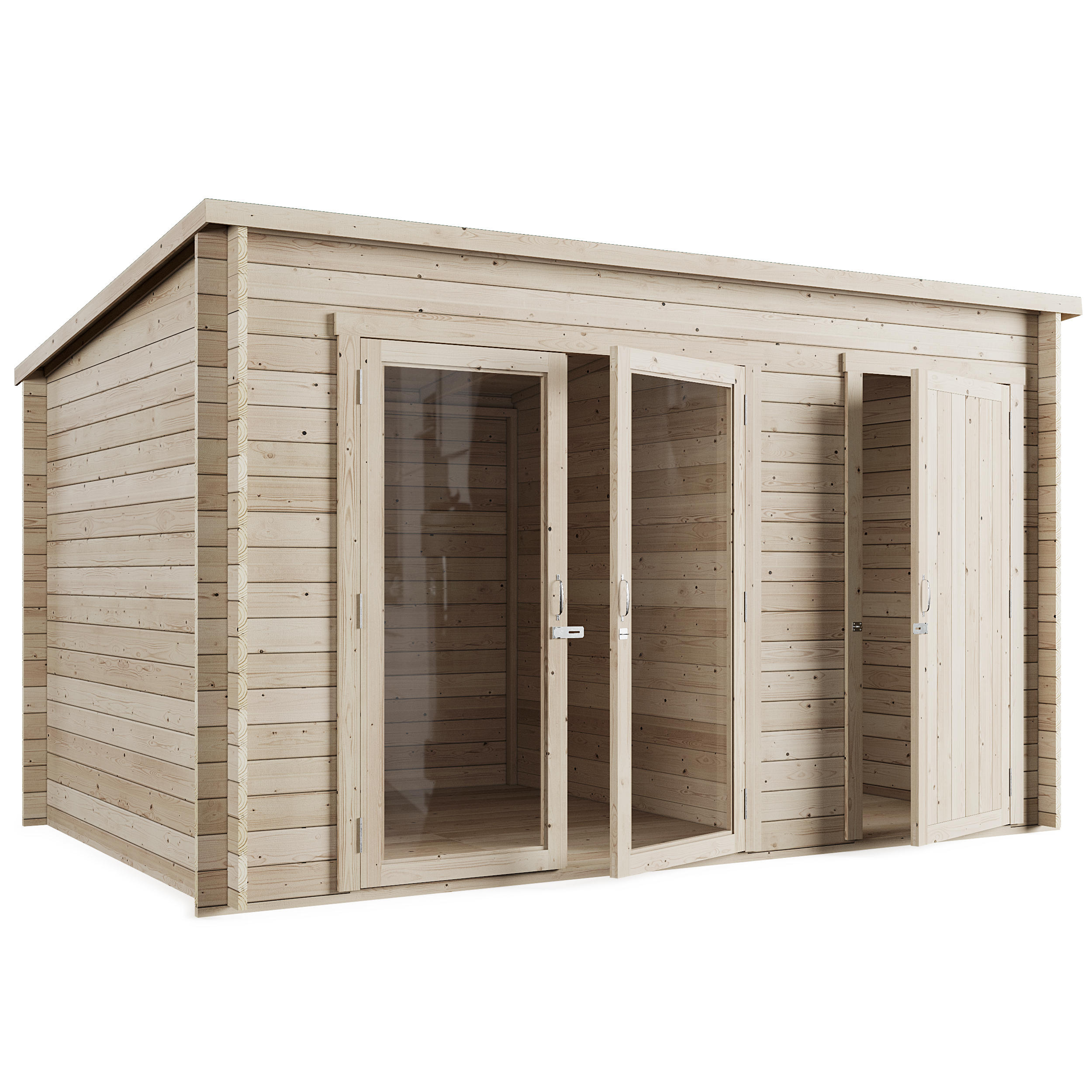 Featured image for “DARTON | Pent Log Cabin”