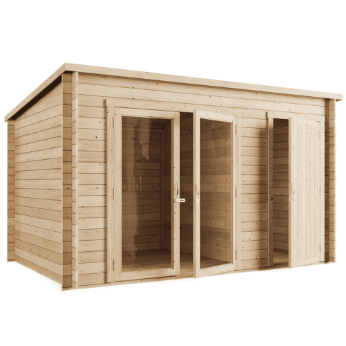 Featured image for “DARTON | Pent Log Cabin”