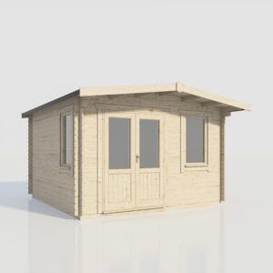 14х14 Chalet DDW 28mm Log Cabin scaled