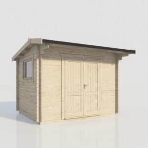 12х10 Apex Workshop DD Log Cabin 28mm scaled