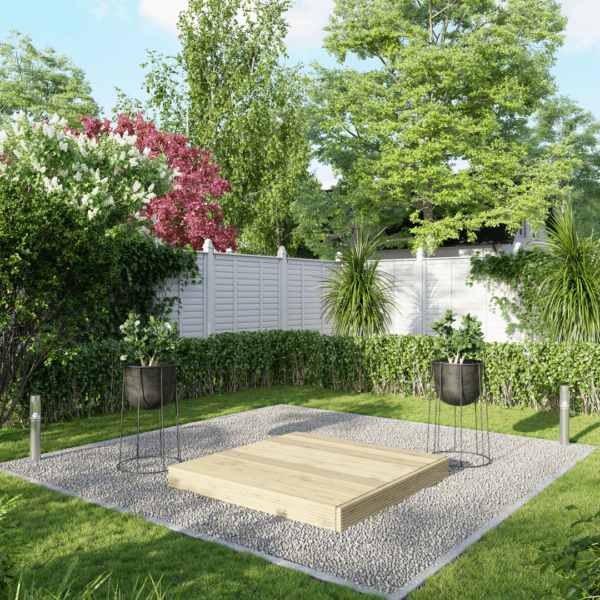 4x4 Wooden Decking No Handrails (Large)