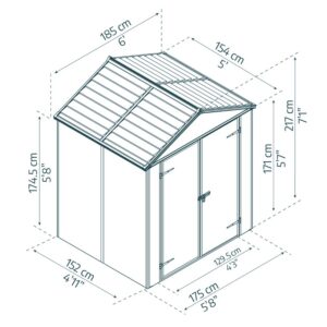 Palram_Garden_Sheds_Rubicin_6x5_Dimensions (Custom)