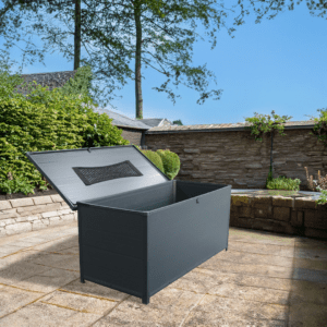 Astrum Plastic Garden Storage Box Grey 7 x 7 New Background