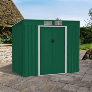 Hestia Pent Metal Shed 7x4 New Background