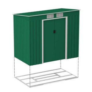 Hestia Pent Metal Shed 7x4 Technical