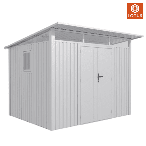 Featured image for “LOTUS | Minos Pent Metal Shed™”