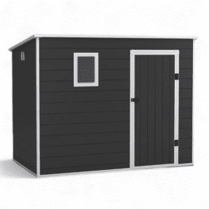 Lotus Oxonia Pent Plastic Shed Dark Grey 8 x 5 No Logo