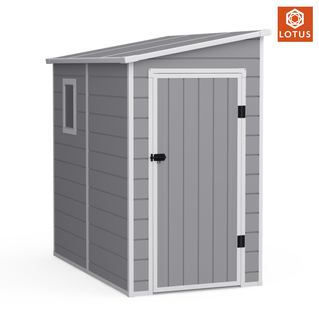 Featured image for “LOTUS | Veritas Pent Plastic Shed 6x4”