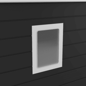 Oxonia Pent Plastic Shed Dark Grey 8 x 5 Window
