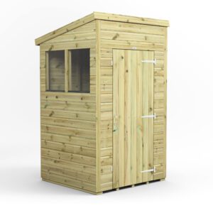 4x4 Premium Pent Windows Single Door