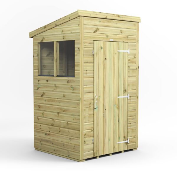 4x4 Premium Pent Windows Single Door