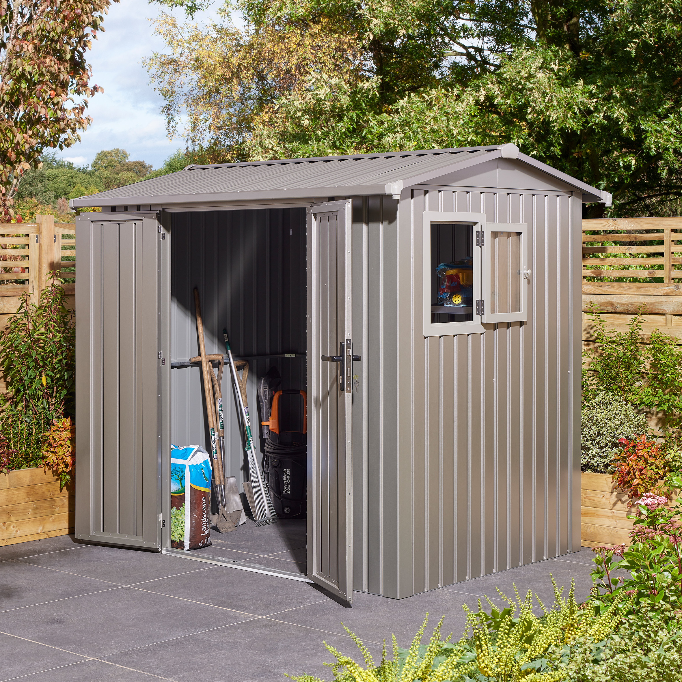 Featured image for “Brentvale Premium 8x6 Metal Shed”