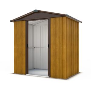 Yardmaster 65WGY Woodview Apex Metal Shed 6x5