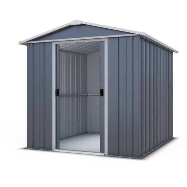 Yardmaster 67AEYZ Castleton Apex Metal Shed 6x7 Anthracite Grey